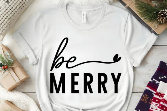 Boho Christian Be Merry SVG PNG for Crafts
