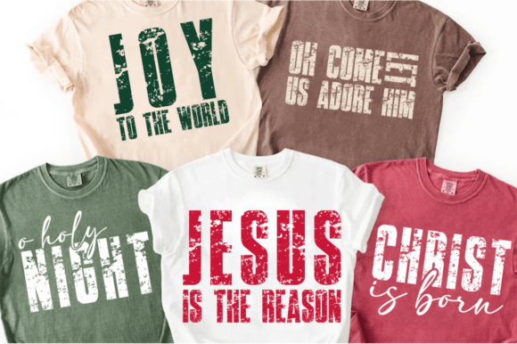 Christian Christmas SVG, Religious PNG Illustrations