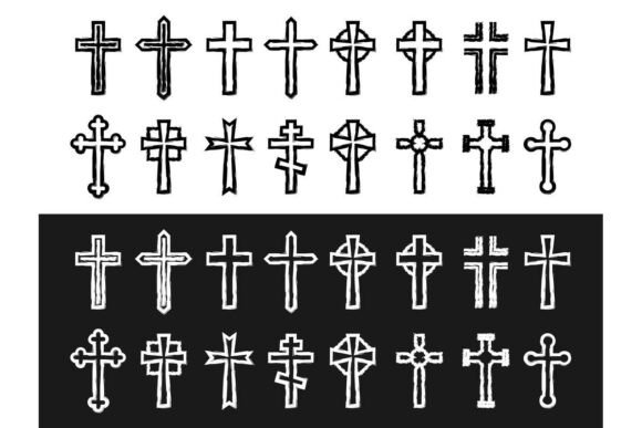 Christian Cross Symbols Collection: Illustrations