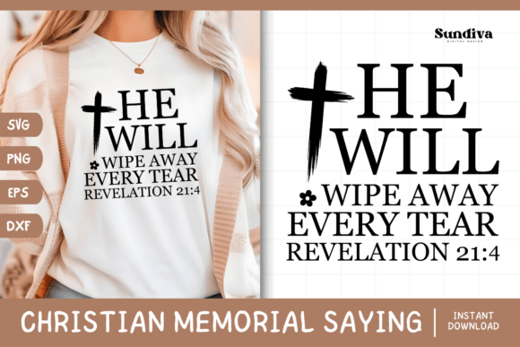 Christian Memorial Quote SVG 19 for Crafts