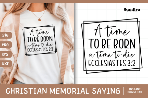 Christian Memorial Quote SVG 27 for Crafts & Content Publishing