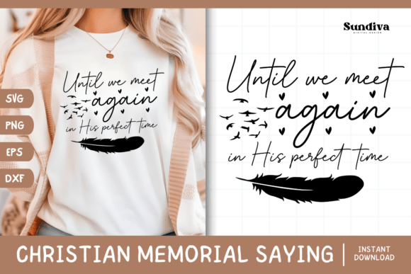 Christian Memorial Quote SVG 8 for Crafts & Local Branding