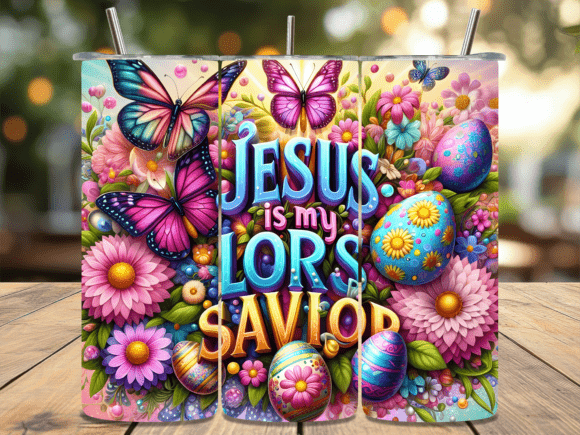 Colorful Jesus Is My Lord Tumbler Wrap