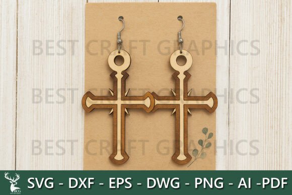 Cross and Heart Earrings – Faith Jewelry