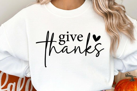 Give Thanks Christian Fall SVG PNG for Crafts