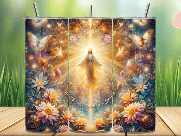 Glorious Jesus is My Tumbler Wrap PNG