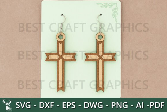 He is Risen Earrings Laser Cut