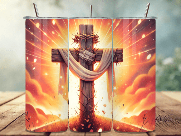 Jesus Christ Cross Tumbler Wraps