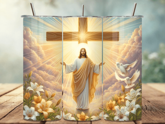 Jesus Christ Light Lilies Tumbler Wrap