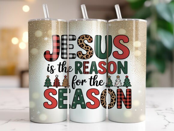 Jesus is the Reason Christmas Tumbler Wraps