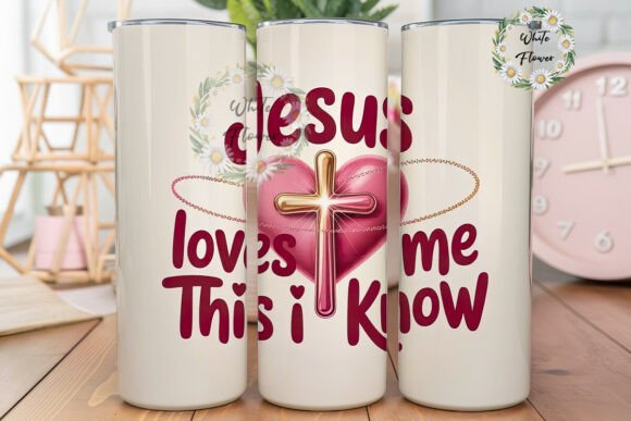 Jesus Loves Me 20oz Tumbler Wrap