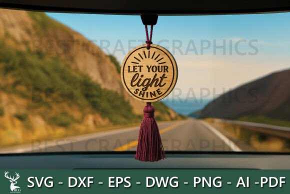 Let Your Light Shine – Car Hanger Laser Engraving