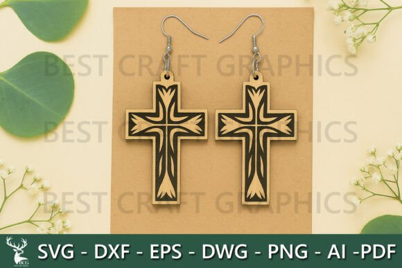 Sacred Heart Dangle Earrings