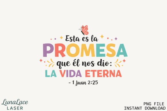 Spanish Christian Quote PNG 1 Juan 225 — Crafts-Ready Design Asset