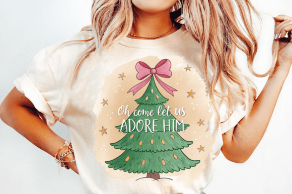 Trendy Christmas Tree PNG, Christian PNG Illustrations