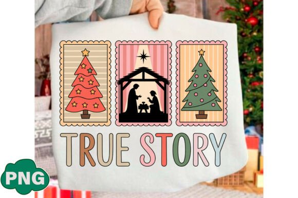 True Story PNG: Christian Christmas Illustrations